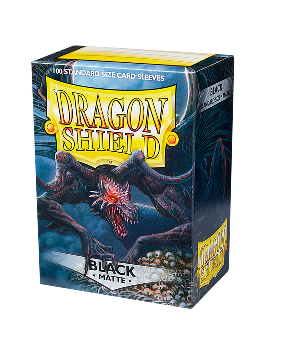 Dragon Shield: Matte Sleeves - Black (100) (Sealed)