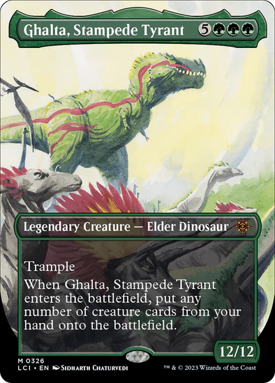 Ghalta, Stampede Tyrant (Borderless) (Mythic) - 0326