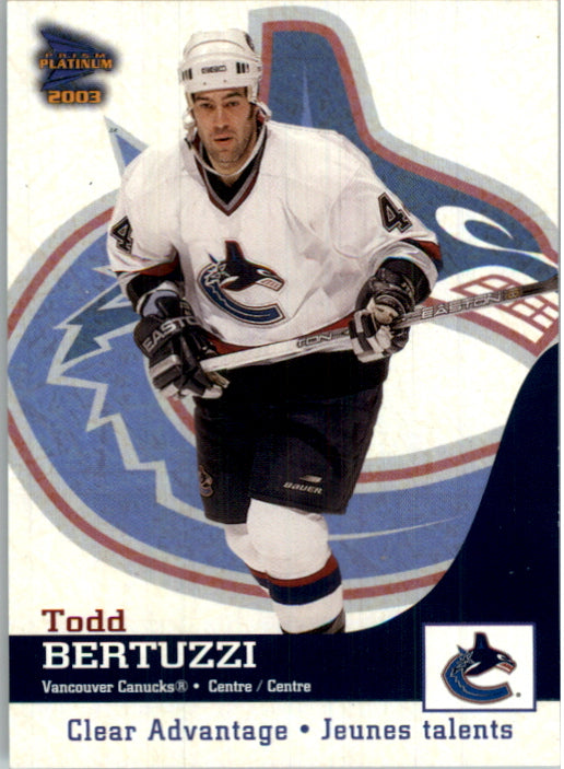 2002-03 - Todd Bertuzzi - McDonald's Pacific Clear Advantage - #6