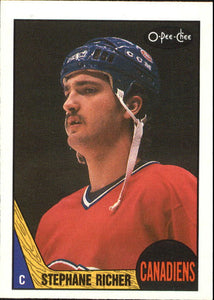 1987-1988 - Stephane Richer RC - O-Pee-Chee - #233