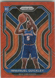2020-2021 - Immanuel Quickley - Panini Prizm Prizms Ruby Wave - #296