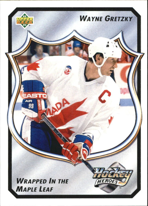 1992-93 - Wayne Gretzky - Upper Deck Wayne Gretzky Heroes - #14 - Wrapped in the Maple Leaf