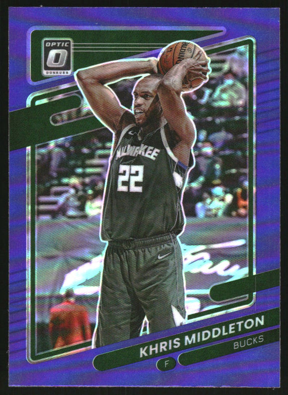 2021-2022 - Khris Middleton - Donruss Optic Purple - #143