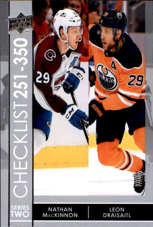 2021-2022 - Nathan MacKinnon/Leon Draisaitl CL - Upper Deck - #449