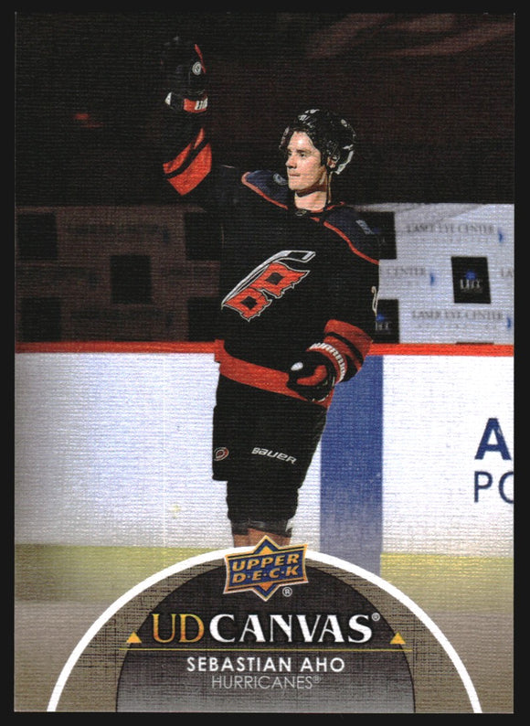 2021-2022 - Sebastian Aho - Upper Deck Canvas - #C134