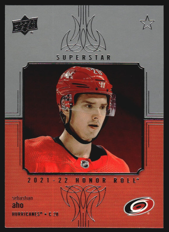 2021-2022 - Sebastian Aho - Upper Deck Honor Roll - #HR29