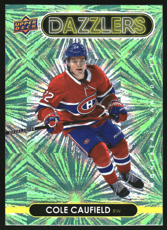 2021-2022 - Cole Caufield - Upper Deck Dazzlers Green - #DZ25