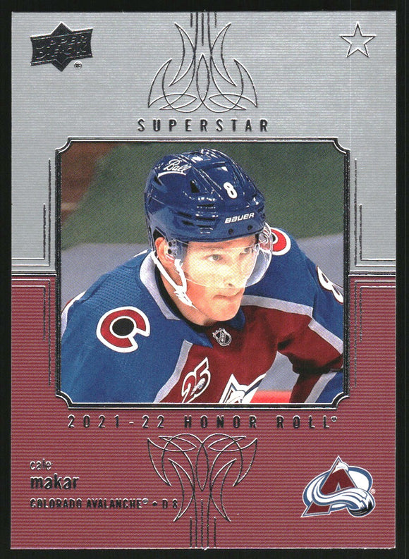 2021-2022 - Cale Makar - Upper Deck Honor Roll - #HR-23