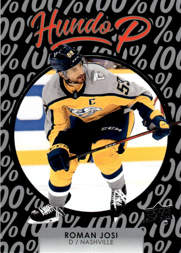2021-2022 - Roman Josi - Upper Deck Hundo P - #HP22