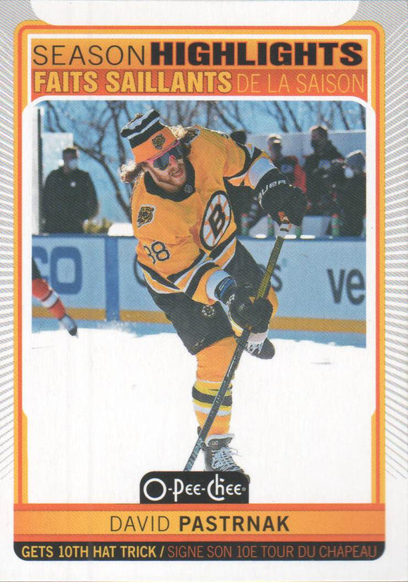 2021-2022 - David Pastrnak - O-Pee-Chee - #595