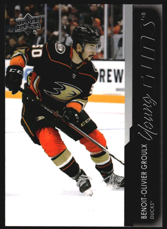 2021-2022 - Benoit-Olivier Groulx YG RC - Upper Deck - #478