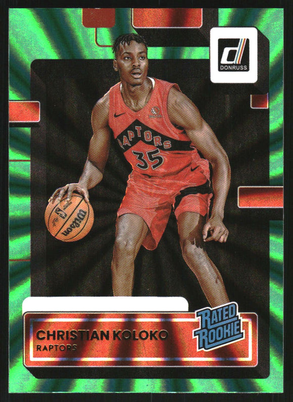 2022-23 - Christian Koloko RR - Donruss Holo Green Laser - #233
