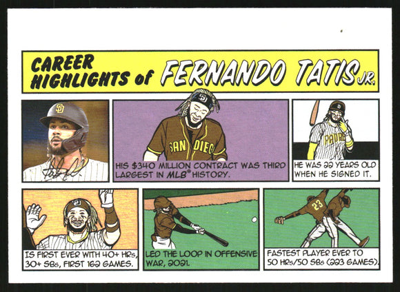 2022 - Fernando Tatis Jr. - Topps Heritage '73 Topps Comics - #73TC20