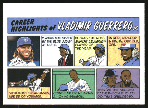 2022 - Vladimir Guerrero Jr. - Topps Heritage '73 Topps Comics - #73TC19
