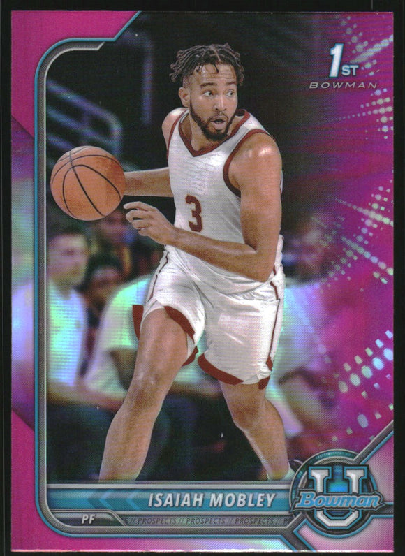 2021-22 - Isaiah Mobley - Bowman Chrome University Pink Refractors - #67