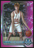 2021-22 - Logan Duncomb - Bowman Chrome University Pink Refractors - #16