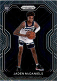 2020-2021 - Jaden McDaniels RC - Panini Prizm - #277