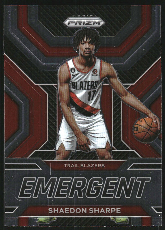 2022-23 Shaedon Sharpe - Panini Prizm Emergent - #15