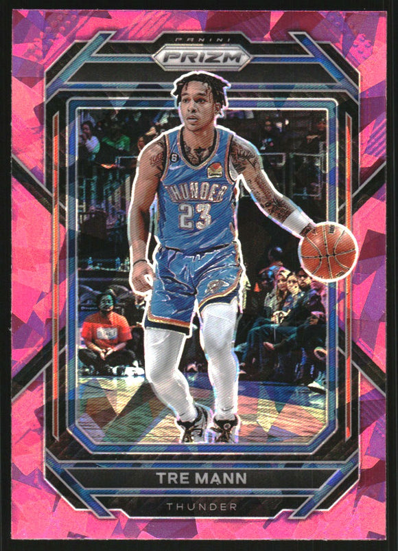 2022-23 Tre Mann - Panini Prizm Prizms Pink Ice - #69