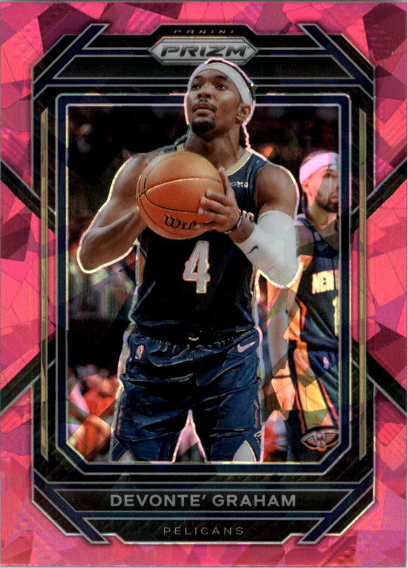 2022-23 Devonte' Graham - Panini Prizm Prizms Pink Ice - #218