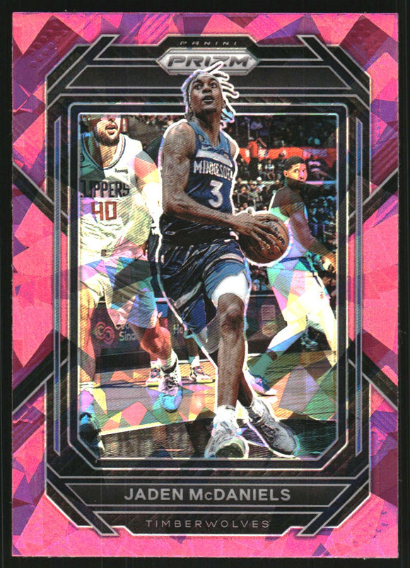 2022-23 Jaden McDaniels - Panini Prizm Prizms Pink Ice - #53