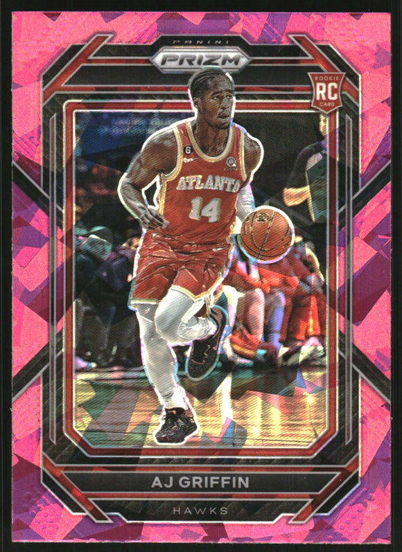 2022-23 AJ Griffin - Panini Prizm Prizms Pink Ice - #248