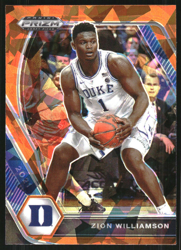 2021-22 - Zion Williamson - Panini Prizm Draft Picks Prizms Orange Ice - #63
