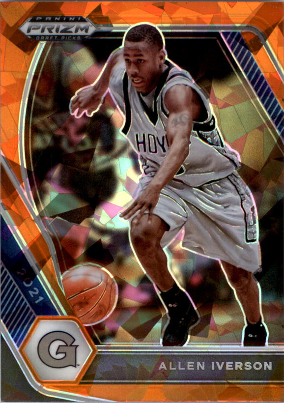 2021-22 - Allen Iverson - Panini Prizm Draft Picks Prizms Orange Ice - #85