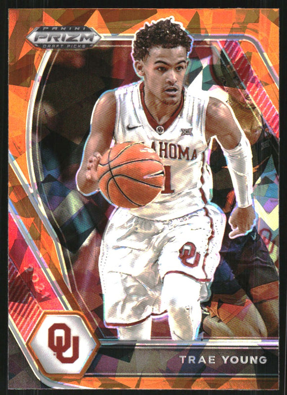 2021-22 - Trae Young - Panini Prizm Draft Picks Prizms Orange Ice - #78