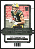 2022 - Christian Watson - Panini Contenders Rookie of the Year Contenders - #12