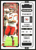 2022 - Patrick Mahomes II - Panini Contenders - #58