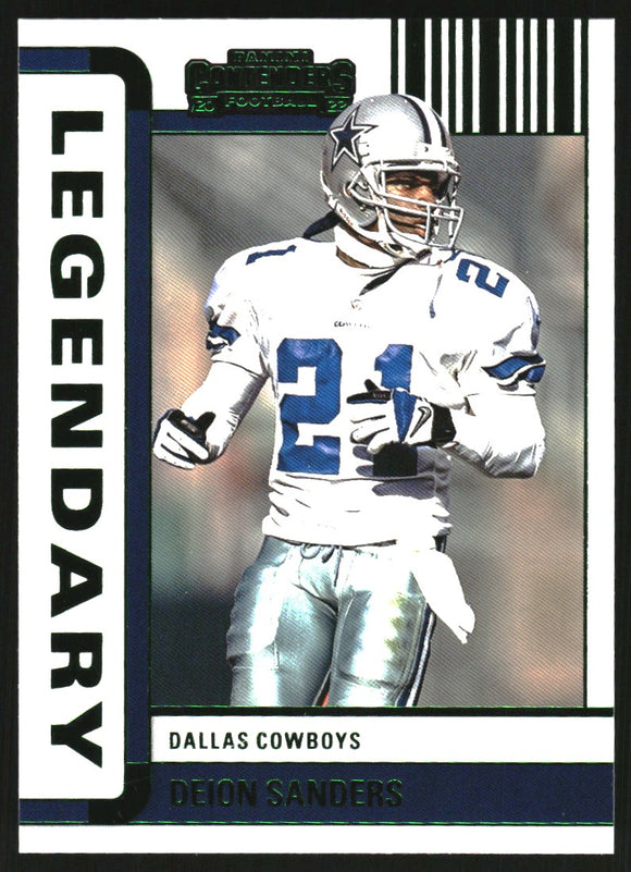 2022 - Deion Sanders - Panini Contenders Legendary Contenders Emerald - #15