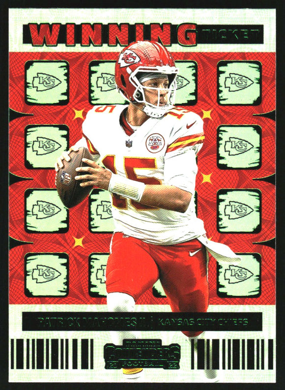 2022 - Patrick Mahomes II - Panini Contenders Winning Ticket Emerald - #2