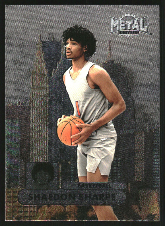 2022 - Shaedon Sharpe - Skybox Metal Universe Champions '97-98 Retro - #RMUC47