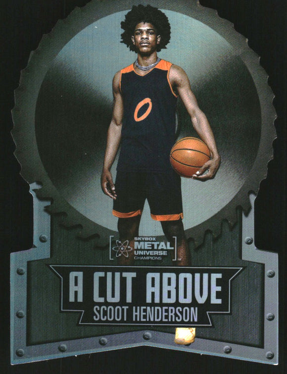 2022 - Scoot Henderson - Skybox Metal Universe Champions A Cut Above - #ACA11