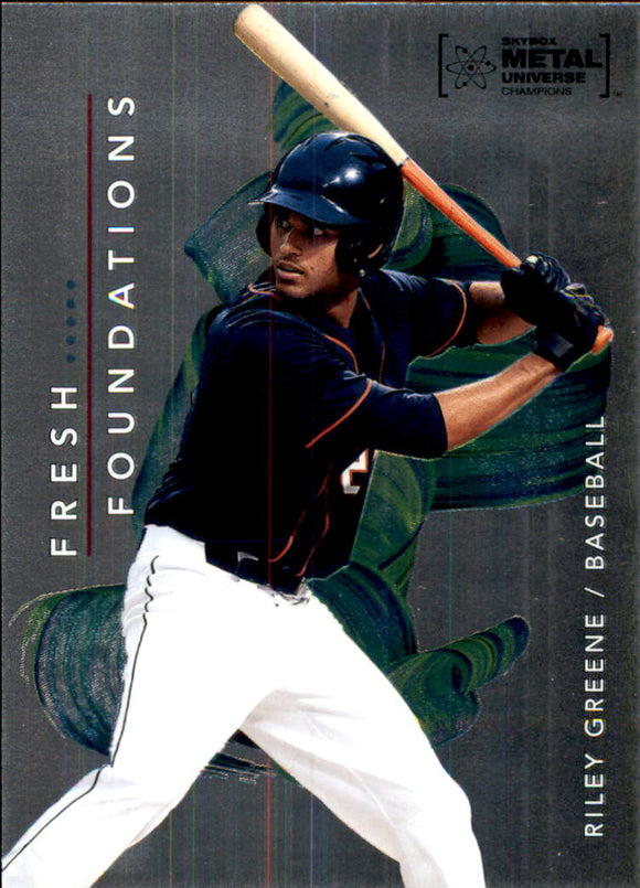 2022 - Riley Greene - Skybox Metal Universe Champions Fresh Foundation - #FF17