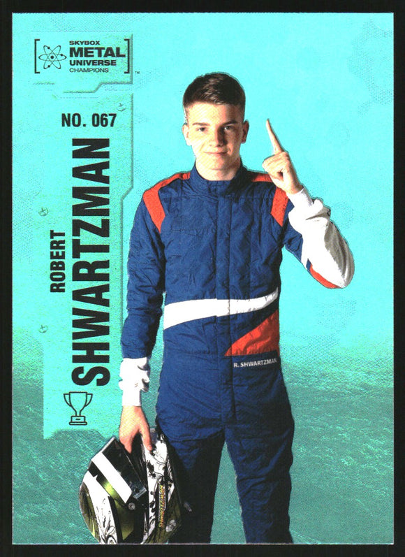 2022 - Robert Shwartzman - Skybox Metal Universe Champions Aqua - #67