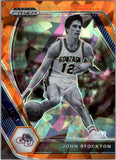 2021-22 - John Stockton - Panini Prizm Draft Picks Prizms Orange Ice - #87