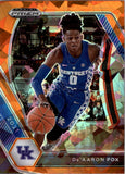 2021-22 - De'Aaron Fox - Panini Prizm Draft Picks Prizms Orange Ice - #72