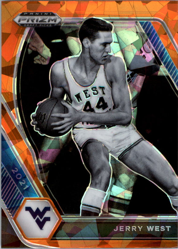 2021-22 - Jerry West - Panini Prizm Draft Picks Prizms Orange Ice - #100
