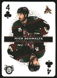 2021-2022 - Nick Schmaltz - O-Pee-Chee Playing Cards - 4 of Clubs