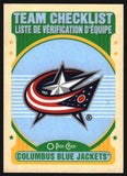 2021-2022 - Columbus Blue Jackets - O-Pee-Chee Team Checklist - #559