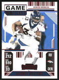 2024 - Javonte Williams - Panini Contenders Game Ticket Red - #29