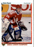 1990-1991 - Felix Potvin RC - Upper Deck - #458