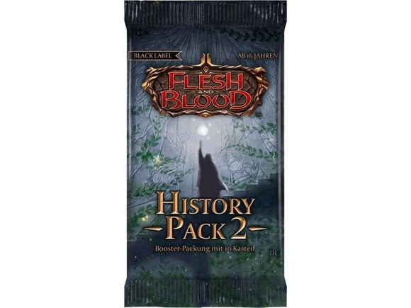 Flesh And Blood TCG: History Pack 2 Black Label French Booster - New, Factory Sealed, Outsiders Set Flesh And Blood TCG: History Pack 2 Black Label French Booster - New, Factory Sealed, Outsiders Set