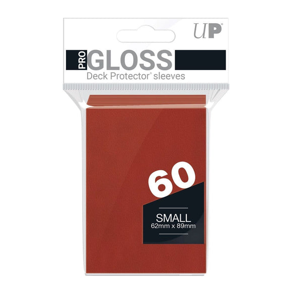 Ultra Pro Sleeves: PRO-Gloss Deck Protector: Japanese Size: Red (60ct) (Sealed)