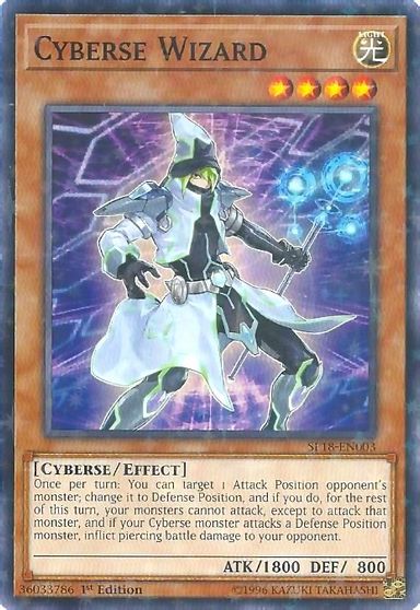 Cyberse Wizard (Starfoil Rare) - SP18-EN003