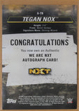 2021 - Topps - WWE NXT - Tegan Nox Autograph - Red (13/25)