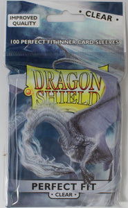 Dragon Shield: Perfect Fit Inner Card Sleeves - Clear (100) (Sealed)
