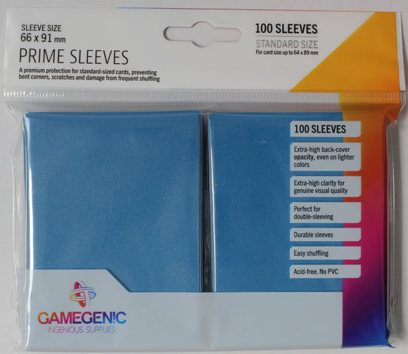 Gamegenic: Prime Sleeves - Blue (100) (Sealed)
